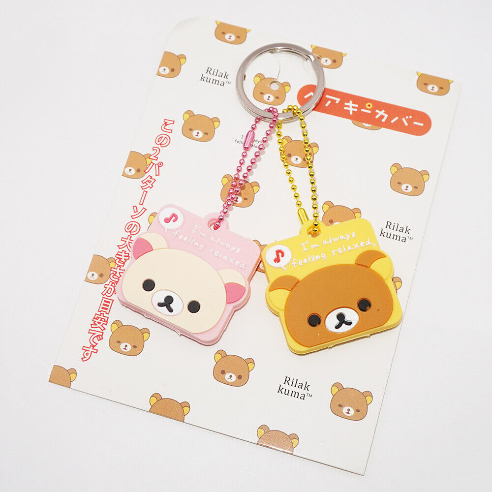 Universal 3D PVC Silicone Cute Cartoon Key Identifier Label Cap Cover Keychain