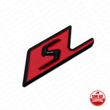 Mercedes S Trunk Emblem Logo 3D Sticker Badge Decoration AMG Edition Sport Red