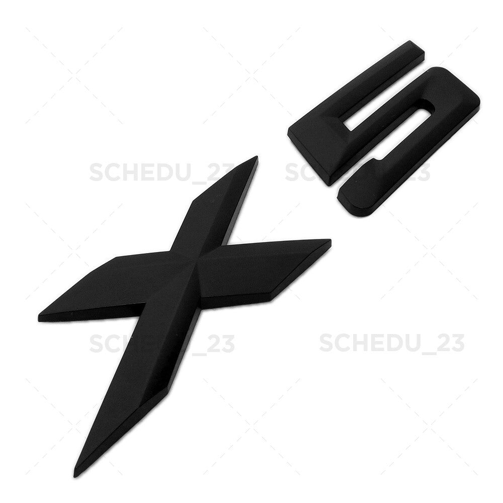 14-26 Matte Black BMW X5 Rear Liftgate Letter Nameplate Emblem Badge  /M Sport