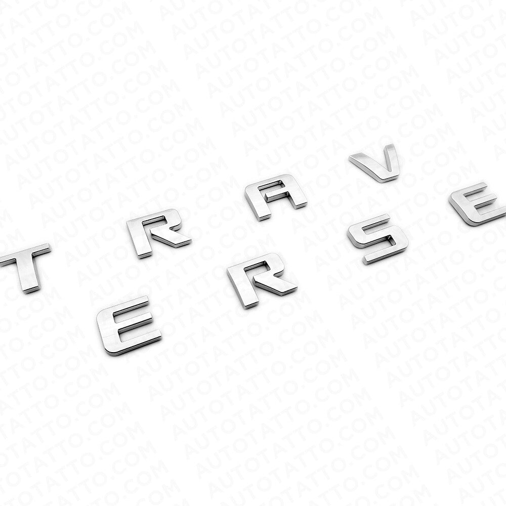Chevy Traverse Front Door Left or Right Badge Nameplate Logo Emblem Chrome Sport
