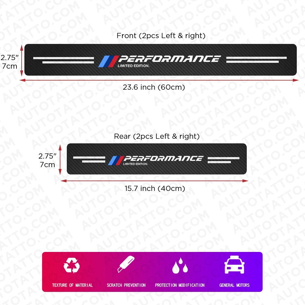 BMW Limited Edition Door Plate Sill Scuff Cover Scratch Decal Sticker Protector