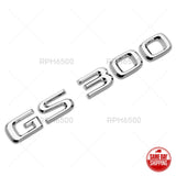 Lexus Trunk OEM Chrome GS 300 Letter Logo Badge 3D Decal Emblem Replace F-Sport