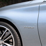 For Infiniti Hybrid Left or Right Side Fender Badge Emblem Nameplate ABS Chrome