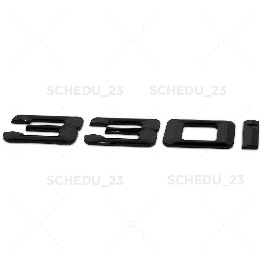 For BMW 330i Logo Emblem Replace Badge Car Lid M Series Performance Gloss Black
