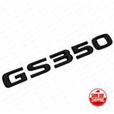 Lexus Trunk Matte Black GS 350 Letter Logo Badge 3D Decal Emblem Replace F-Sport