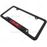 Gloss Black Front or Rear GMC Logo Emblem License Plate Frame Cover Gift Sport