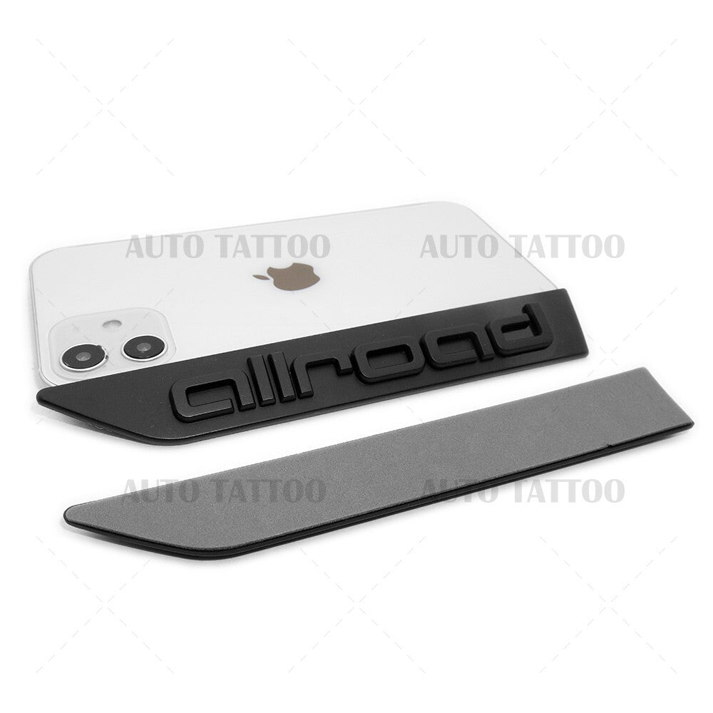 Audi Allroad Fender Left & Right Marker Nameplate Badge Emblem Sport Matte Black