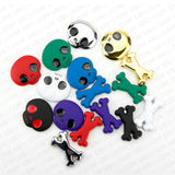 3D Fashion Metal Cute Skull w/ Bone Car Decal Badge Emblem Sticker Decoration
