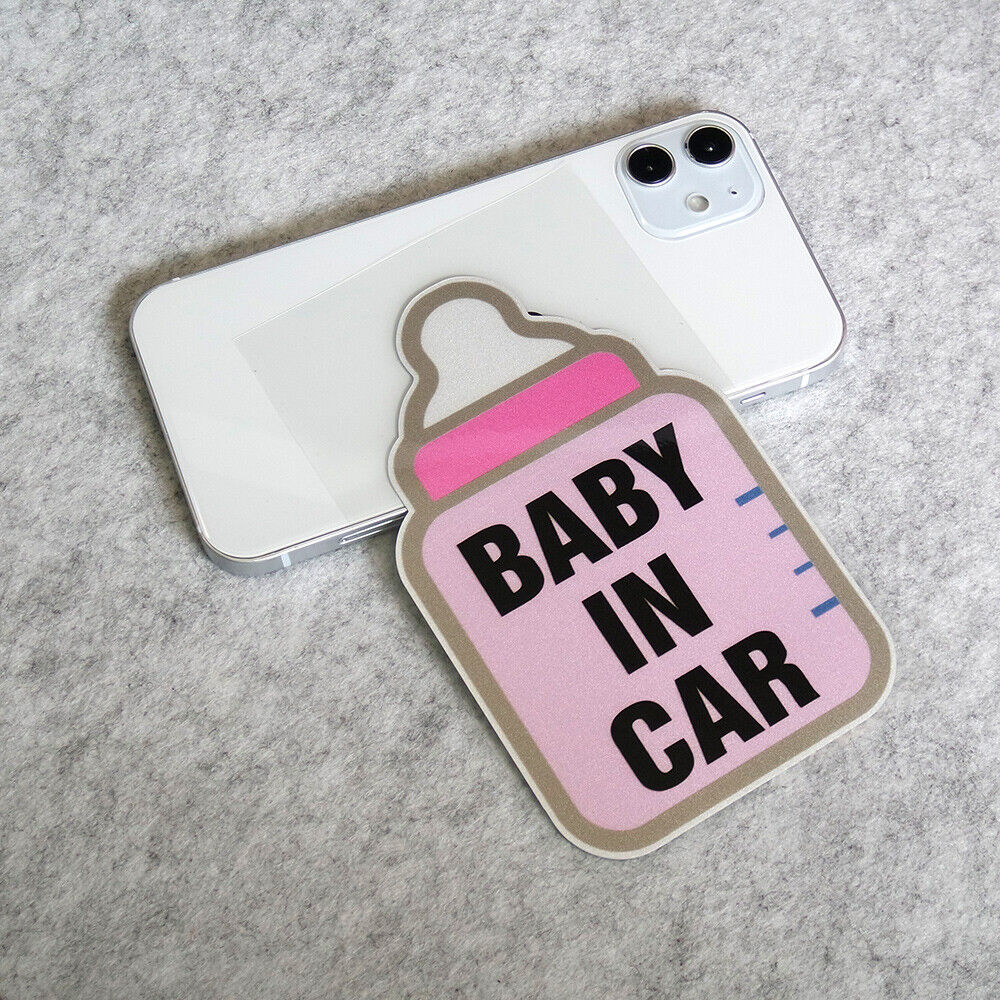 Kid On Board Sticker Decal Baby In Car Milk Bottle Van Truck Window Decorate