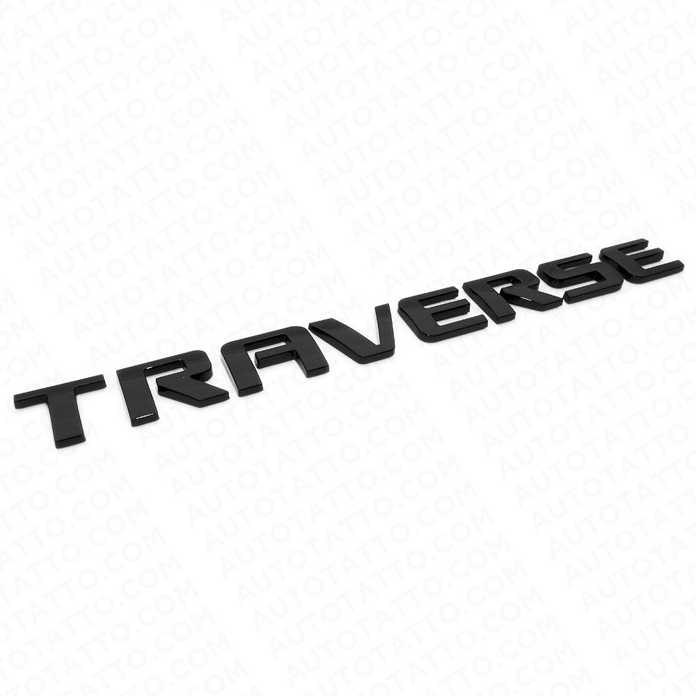 Chevy Traverse Rear Lifgate Letter Badge Nameplate Logo Emblem Gloss Black Sport