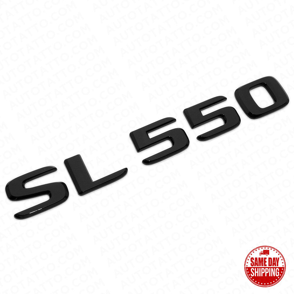 17-21 Mercedes SL 550 Letter Emblem Trunk Lid Logo Badge AMG Sport Gloss Black