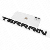 3x GMC Terrain Front Door & Rear Liftgate Nameplate  Emblem Decorate Gloss Black