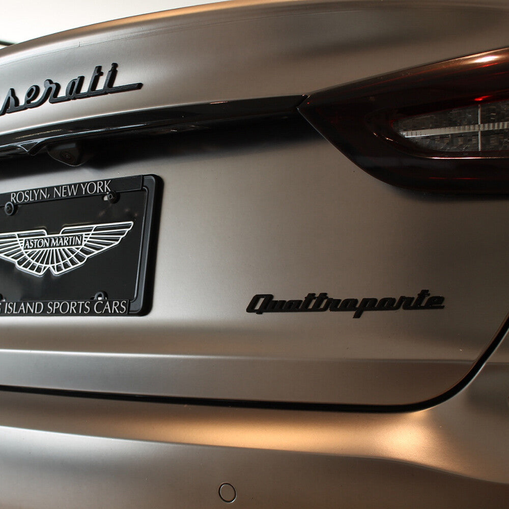 For Maserati Quattroporte Black Trunk Lid Nameplate Logo Emblem Badges Sport