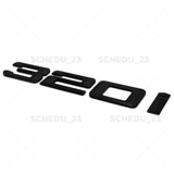 13-16 Matte Black BMW 320i Letter Emblem Badge Car Trunk Lid M Performance