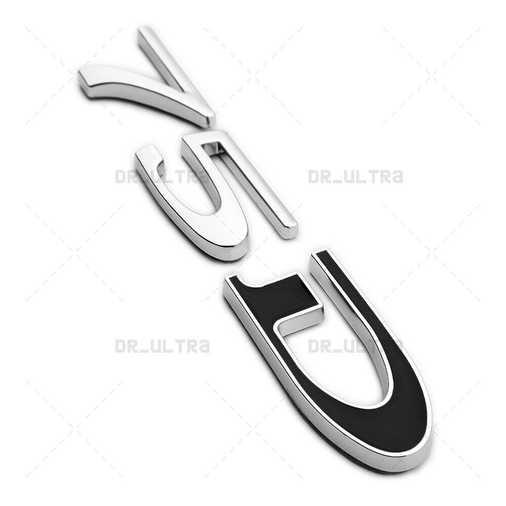 Tesla Rear Liftgate Lid 75D Letter Nameplate Logo Badge Emblem Sport OEM Chrome