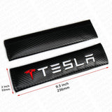 Tesla Sport Carbon Car Seat Belt Cover Safety Shoulder Strap Cushion Pad Harness