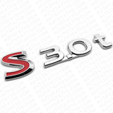 For Infiniti S 3.0t Left or Right Side Fender Badge Emblem Nameplate Chrome Red