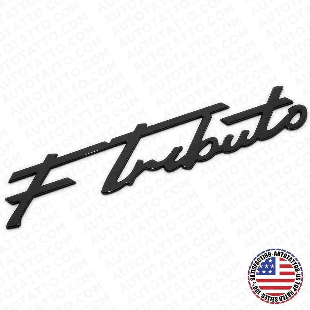 Maserati Ghibli Levante Grecale Side Fender F Tributo Emblem Badge Gloss Black