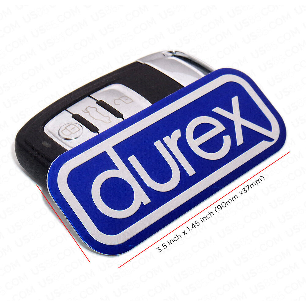 Universal Fashion Aluminum Alloy Durex Car Decal Sticker for Auto Decoration
