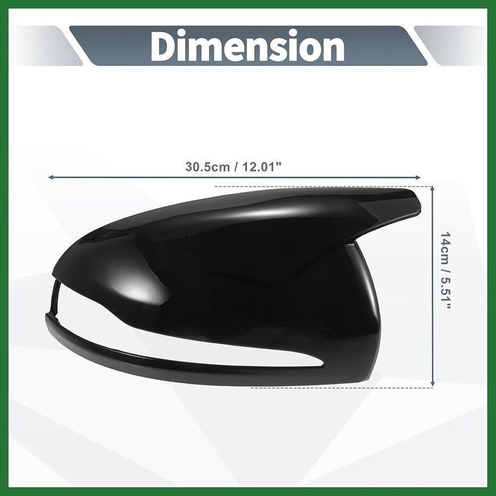 Gloss Black Mercedes W205 W213 X253 W222 C E S GLC Horn Mirror Cover Replace