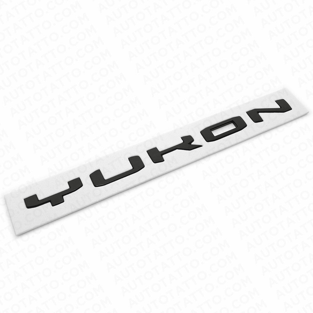 2021+ GMC Yukon Side Door Nameplate Logo Letter  Badge Emblem AT4 XL Matte Black