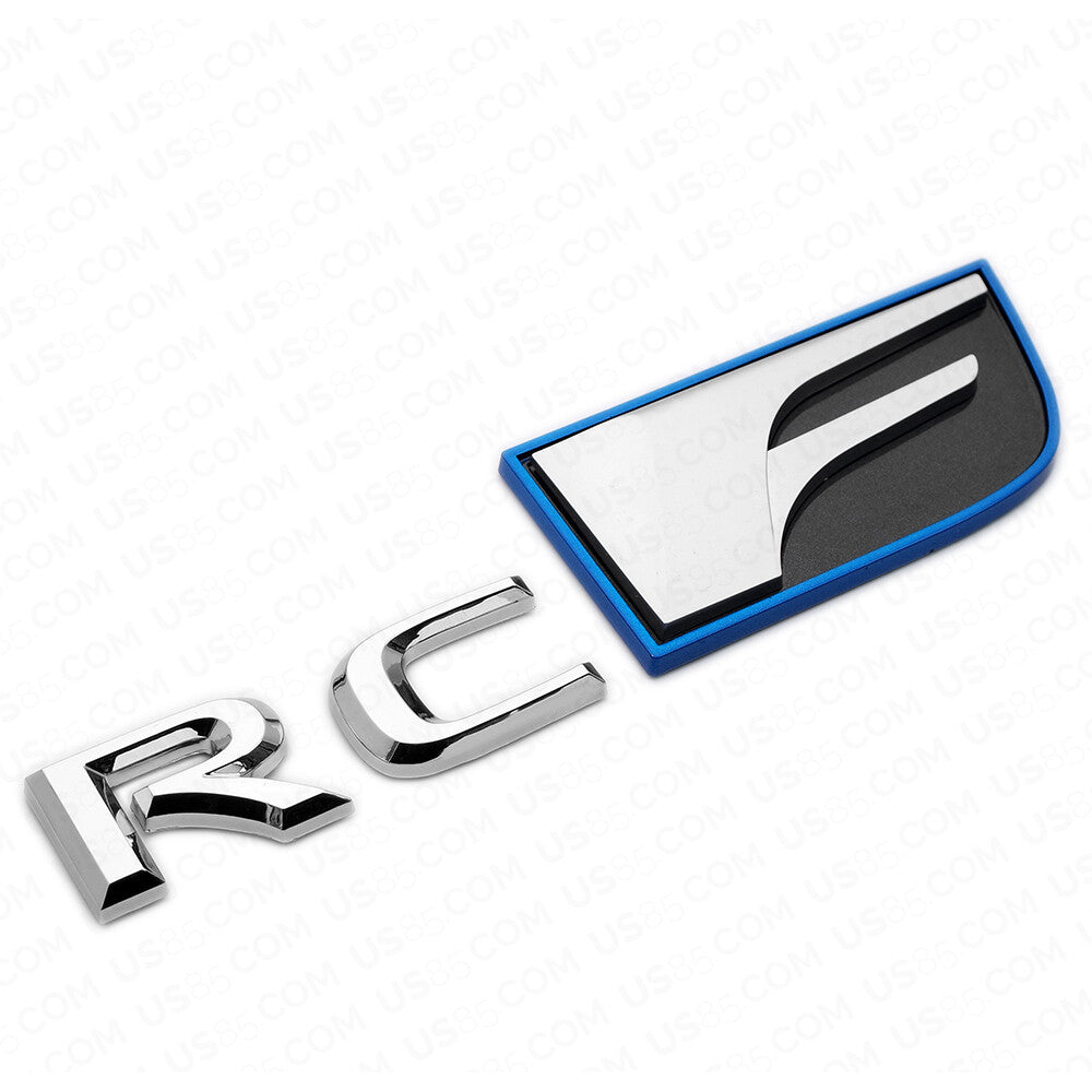For Lexus Trunk Lid RCF RC F Letter Logo Badge Emblem Car Replace F-Sport Chrome