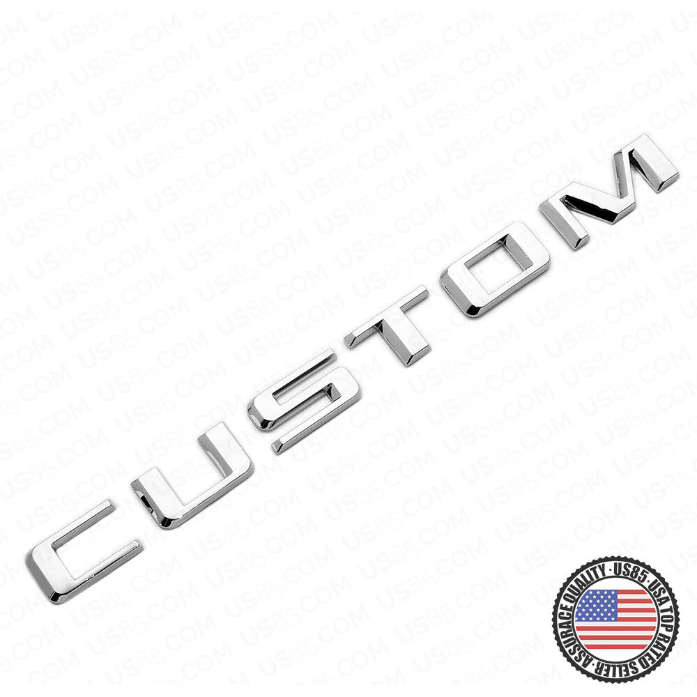 19-21 OEM Chrome Silverado 1500 Tailgate Custom Letter Logo Emblem Badge Z71 LTZ