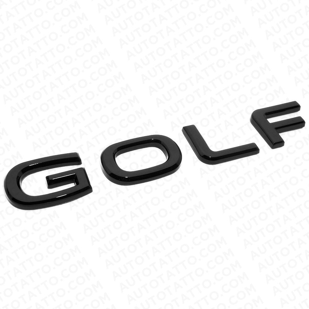 22-23 MK8 Golf Rear Truck Lid Nmaeplate Badge Emblem Gloss Black