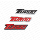 3D Fashion Metal Turbo Car Decal Badge Emblem Sticker for Auto Decoration