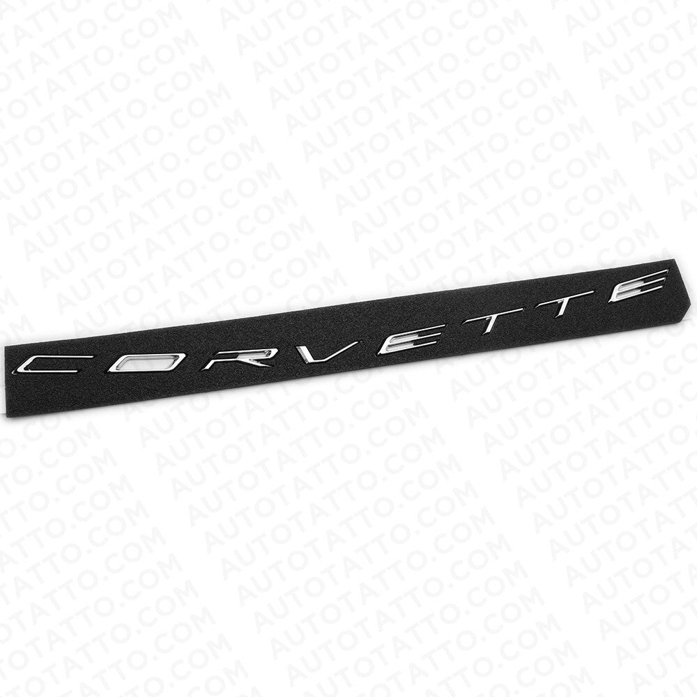 20-25 Chevrolet C8 Rear Bumper Corvette Letter Badge Nameplate Emblem Chrome