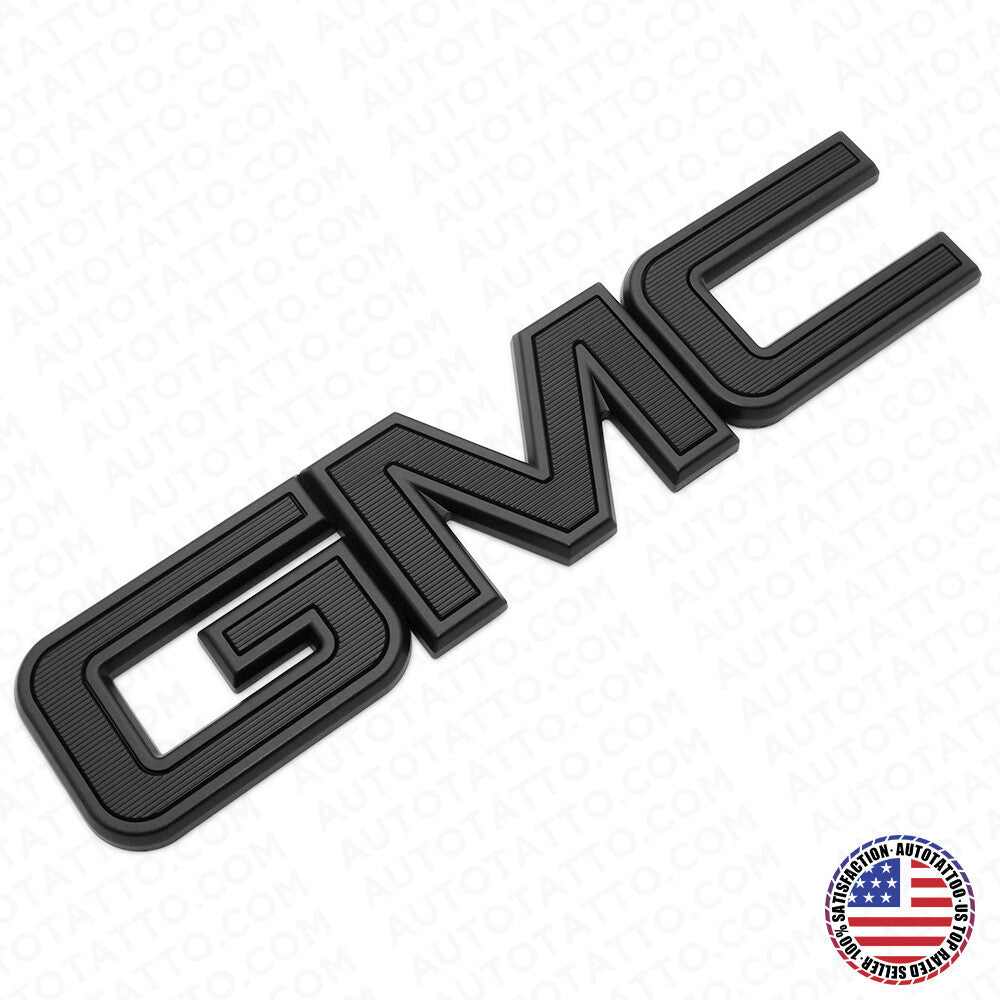 14-19 GMC Sierra Canyon Tailgate Letter Logo Emblem Adhesive Nameplate Blackout