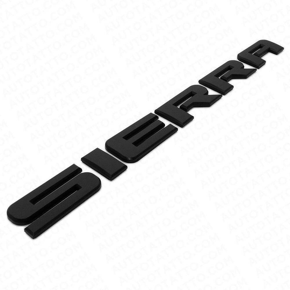 3x GMC 07-20 Sierra Front Door / Tailgate Badge Logo Emblem Nameplate - Black