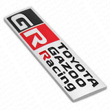 GR Toyota Gazoo Racing Fender Trunk Nameplate Emblem Badge Logo Sport Silver