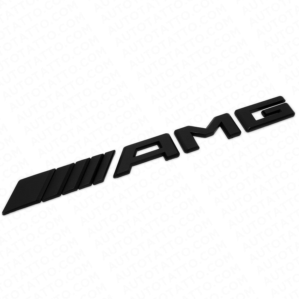 17+ Mercedes AMG Trunk Emblem Logo 3D Sticker Badge Decoration Sport Matte Black