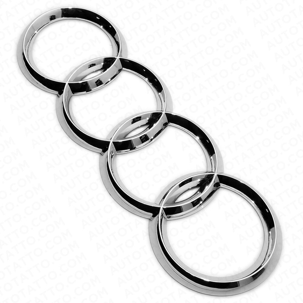 04-10 AUDI A8 S8 Q7 OEM Chrome Trunk Lid Luggage Ring Sign Badge Logo Emblem