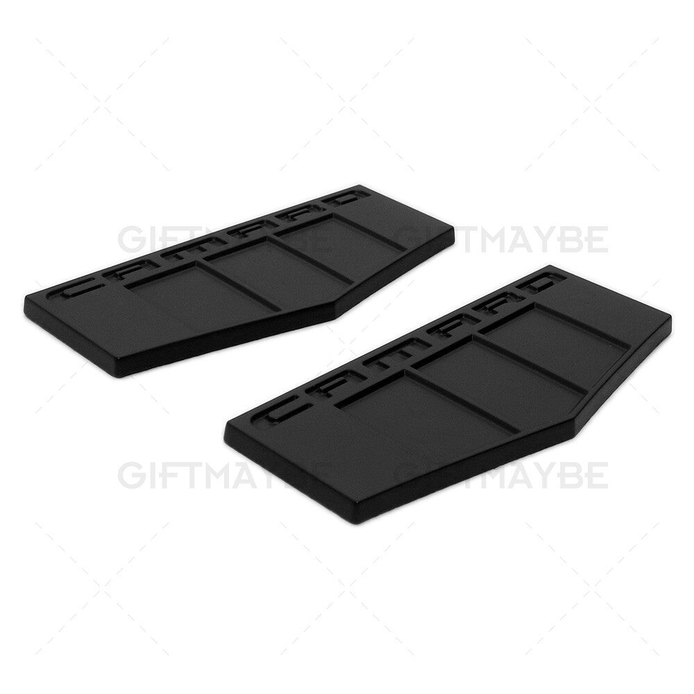 2pcs For GM Chevy CAMARO Logo Fender Marker Emblem 3D Blackout Badge RS SS ZL1