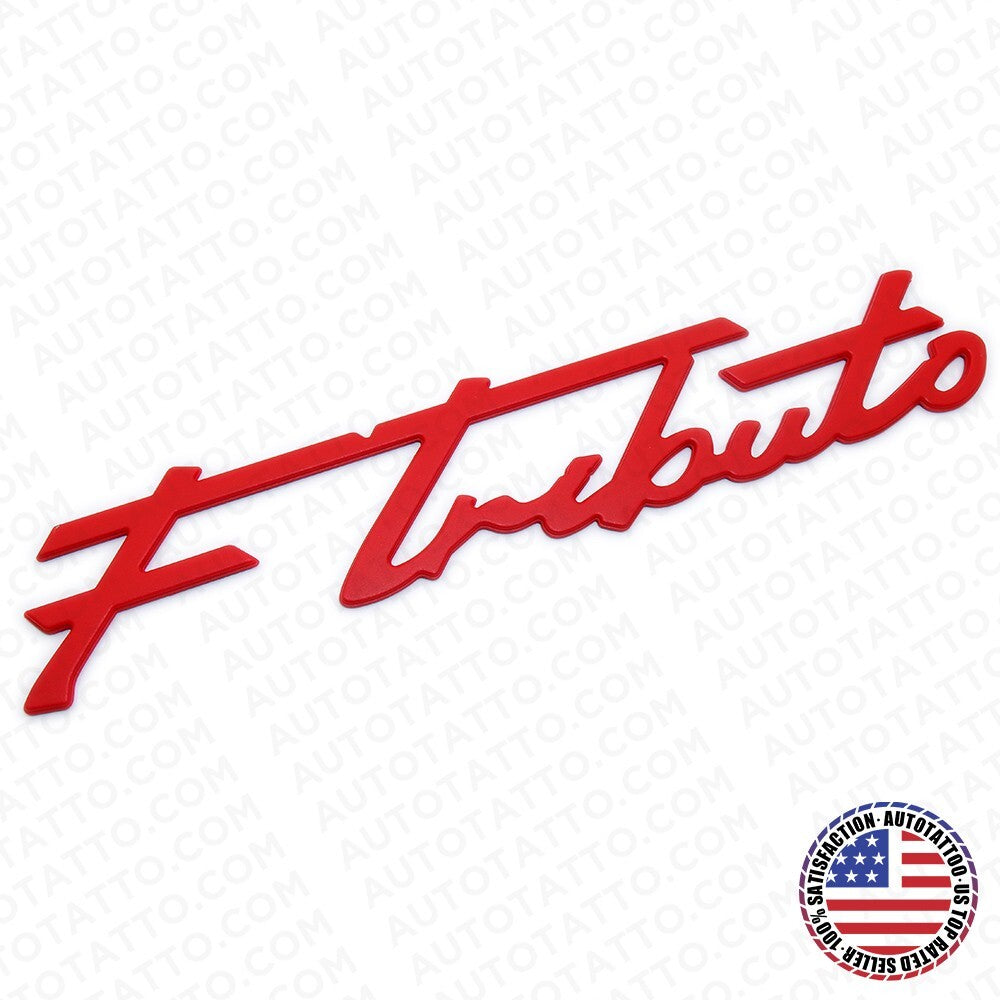 Maserati Ghibli Levante Grecale Side Fender Logo F Tributo Emblem Badge Red
