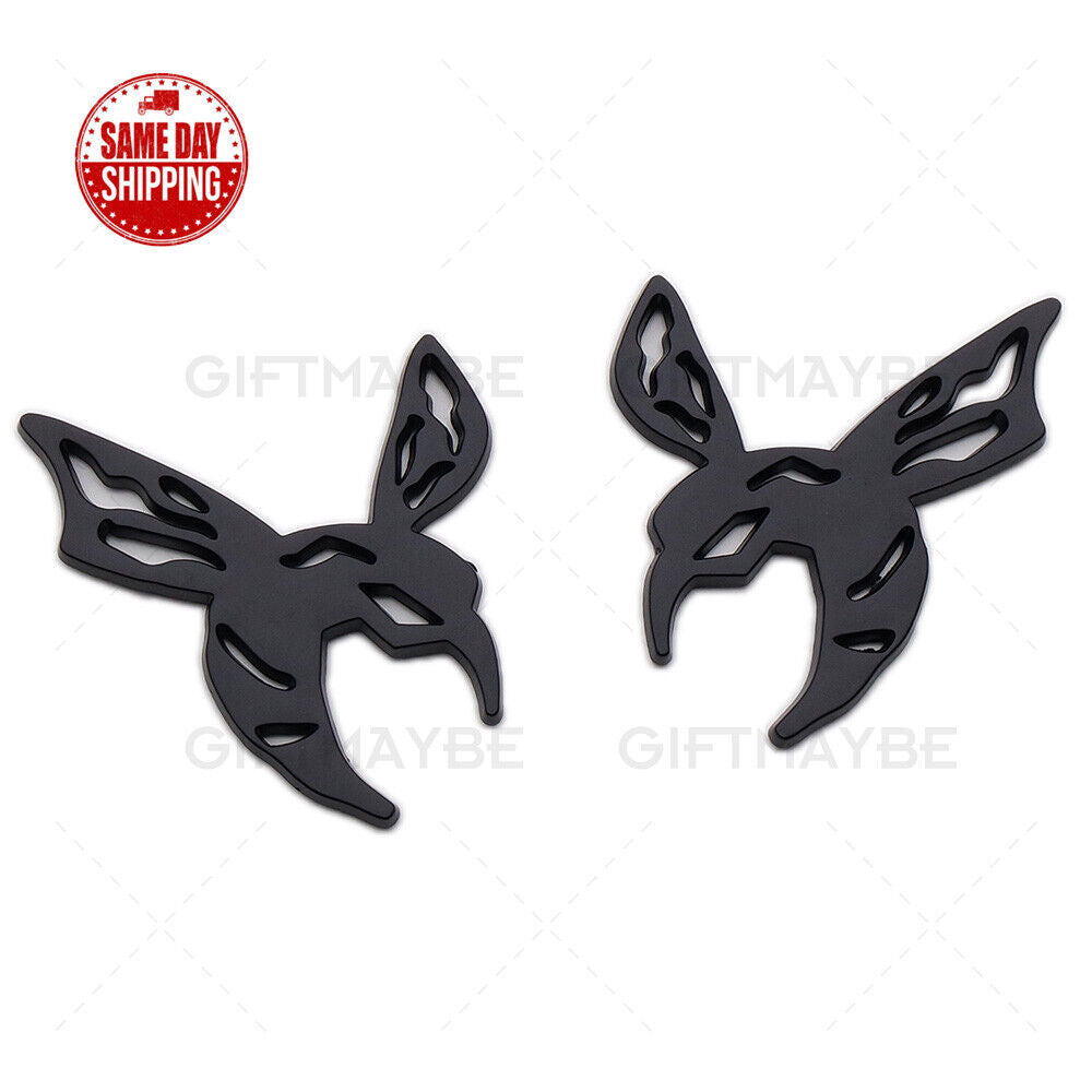 Universal 2pieces/set 3D Fashion Metal Bee Car Decal Sticker Auto Decoration