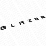 2pcs 19-23 Chevrolet Blazer Front Door Gloss Black Letter Nameplate Badge Emblem