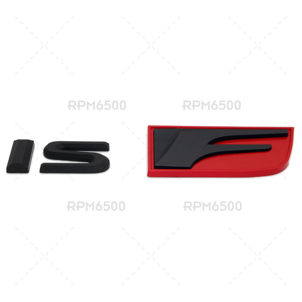 For Lexus Trunk Lid  IS F ISF Letter Logo Badge Decal Emblem Car F-Sport Black