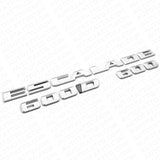 For Cadillac Escalade 600 600D Silver Rear Liftgate Emblem Badge Package