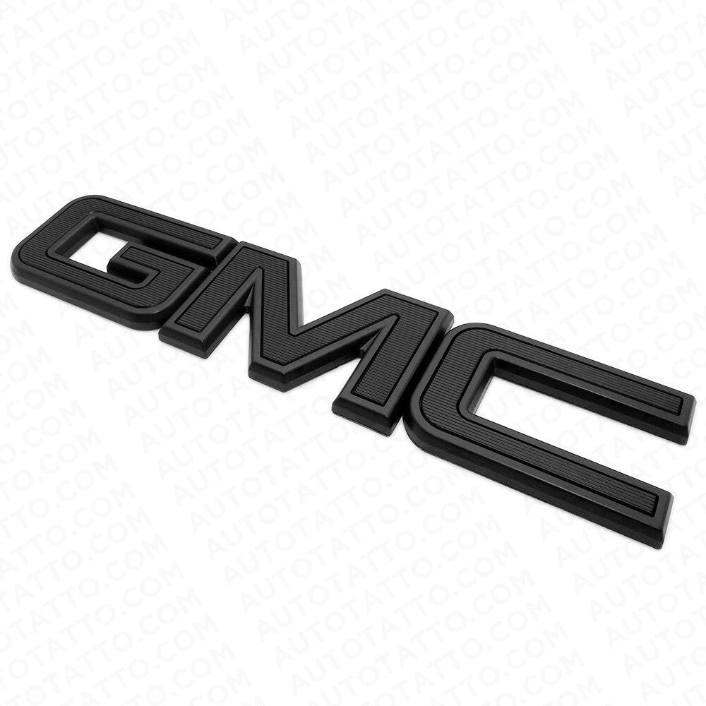 14-19 GMC Sierra Canyon Tailgate Letter Logo Emblem Adhesive Nameplate Blackout
