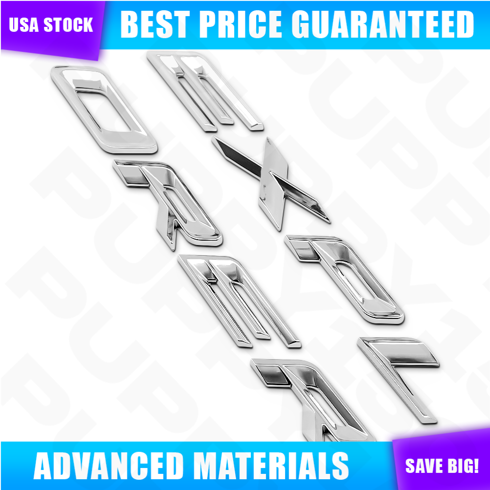 3D Silver Front Hood Emblem For Explorer 2011-2025 Letter Upper Nameplate Badges