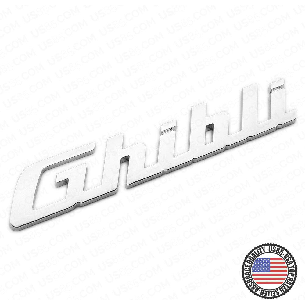 For Maserati Ghibli Chrome Trunk Lid Nameplate Logo Emblem Badges Sport OEM