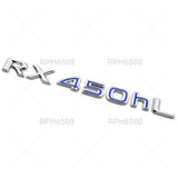 Lexus Liftgate OEM Chrome RX 450hL Letter Logo Badge Car Emblem Replace F-Sport