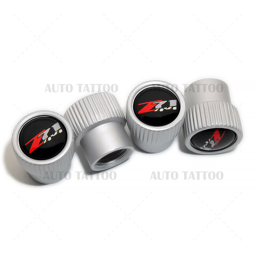 Chevy Z71 4x4 Roundel Car Wheels Tire Air Valve Caps Stem Dust Cover Truck Sport