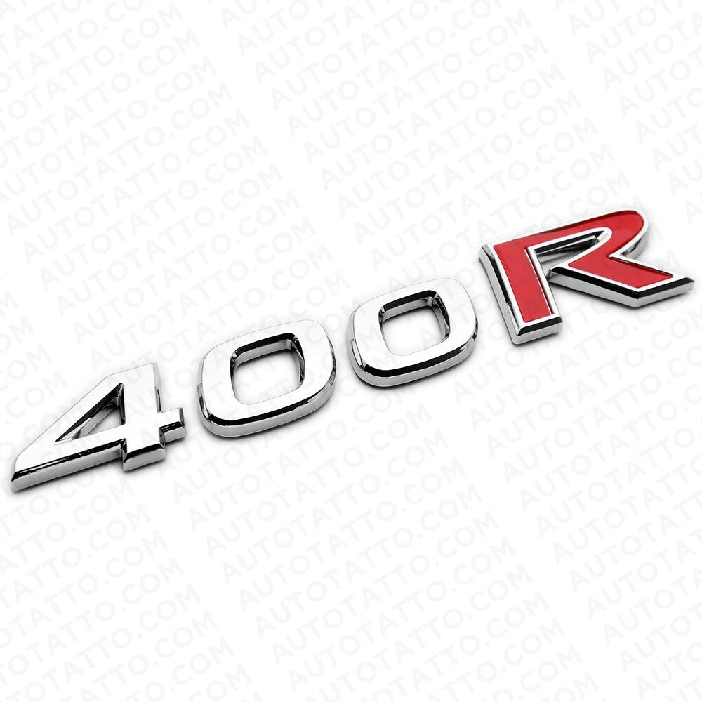 For Nissan Infiniti 400R Rear Trunk Lid Badge Emblem Nameplate Chrome Red Sport