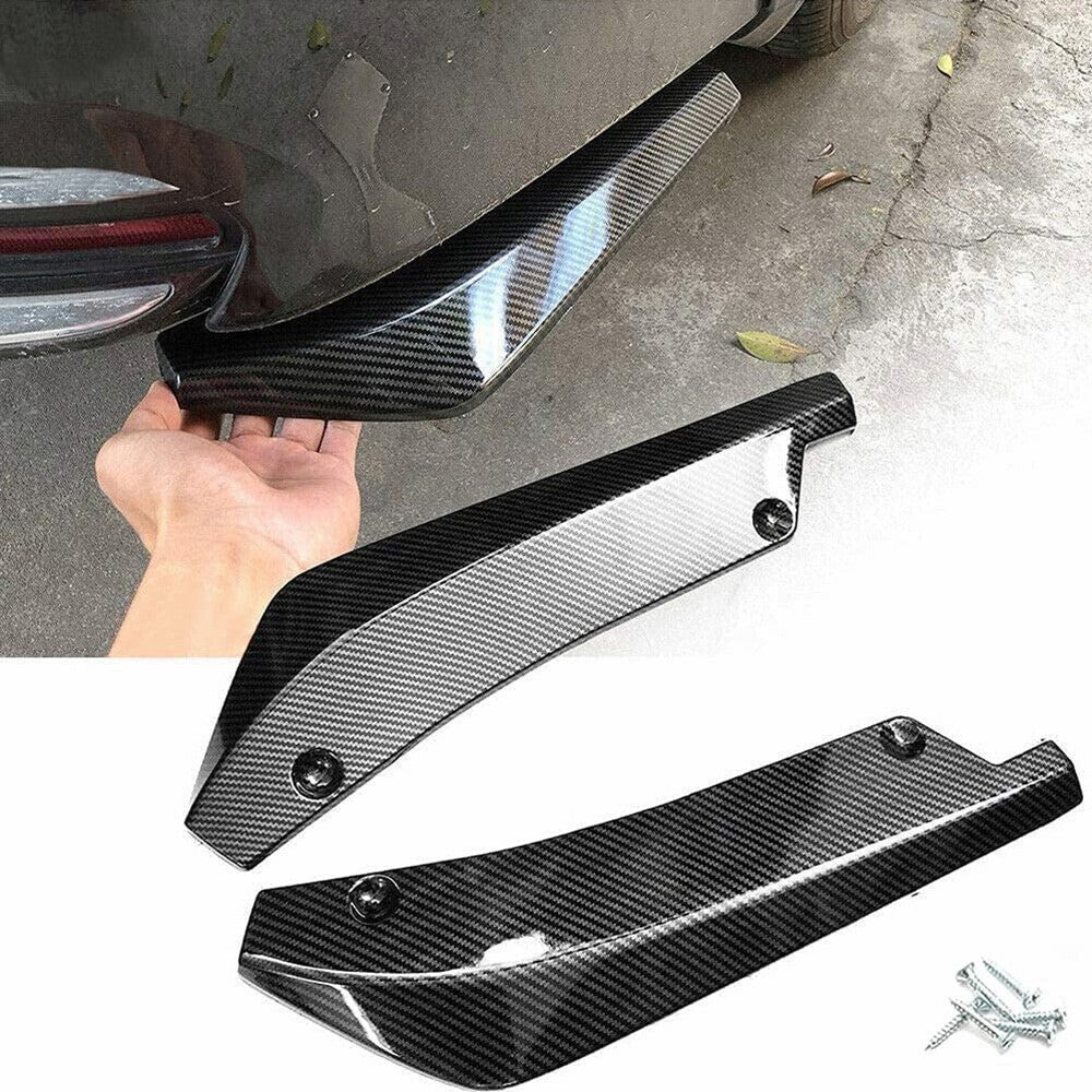 For Audi Car Carbon Fiber Rear Bumper Lip Diffuser Splitter Canard Protector
