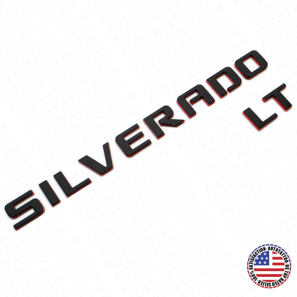 For Chevy Redline Silverado LT Tailgate Logo Nameplates Letter Sport 3D Emblem