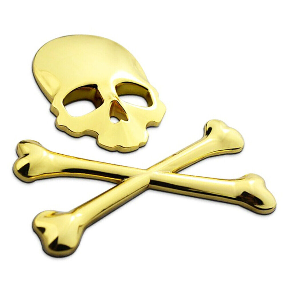 Universal 3D Fashion Metal Skull and Ghost Car Decal Sticker Auto Decoration